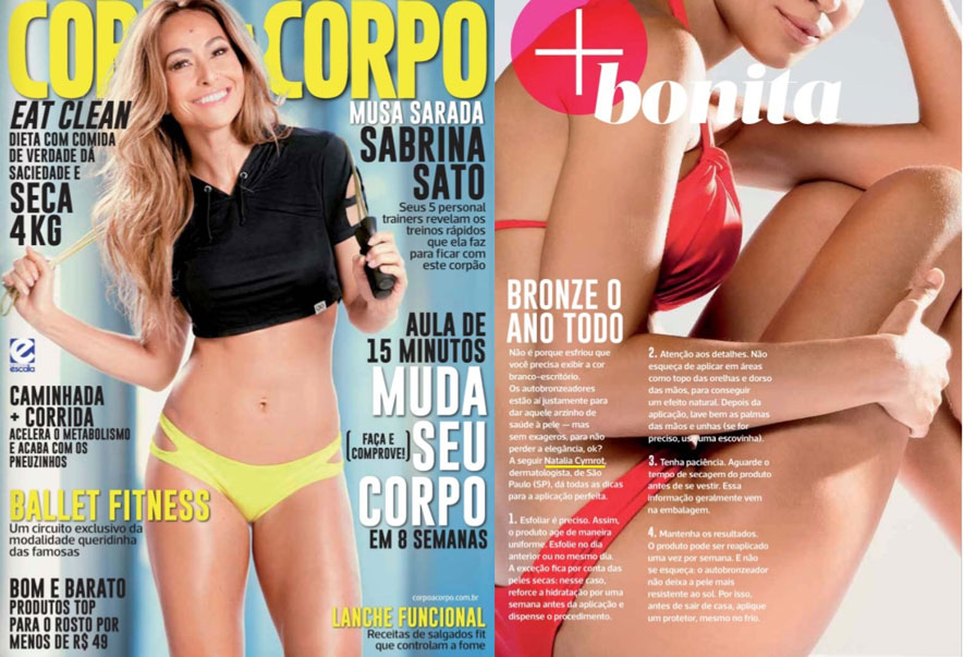 Em entrevista para a Revista Corpo a Corpo a Dra. Natália Cymrot dá toda as dicas de aplicação perfeita de autobronzeadores.